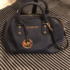 Michael Kors medium sized navy blue purse